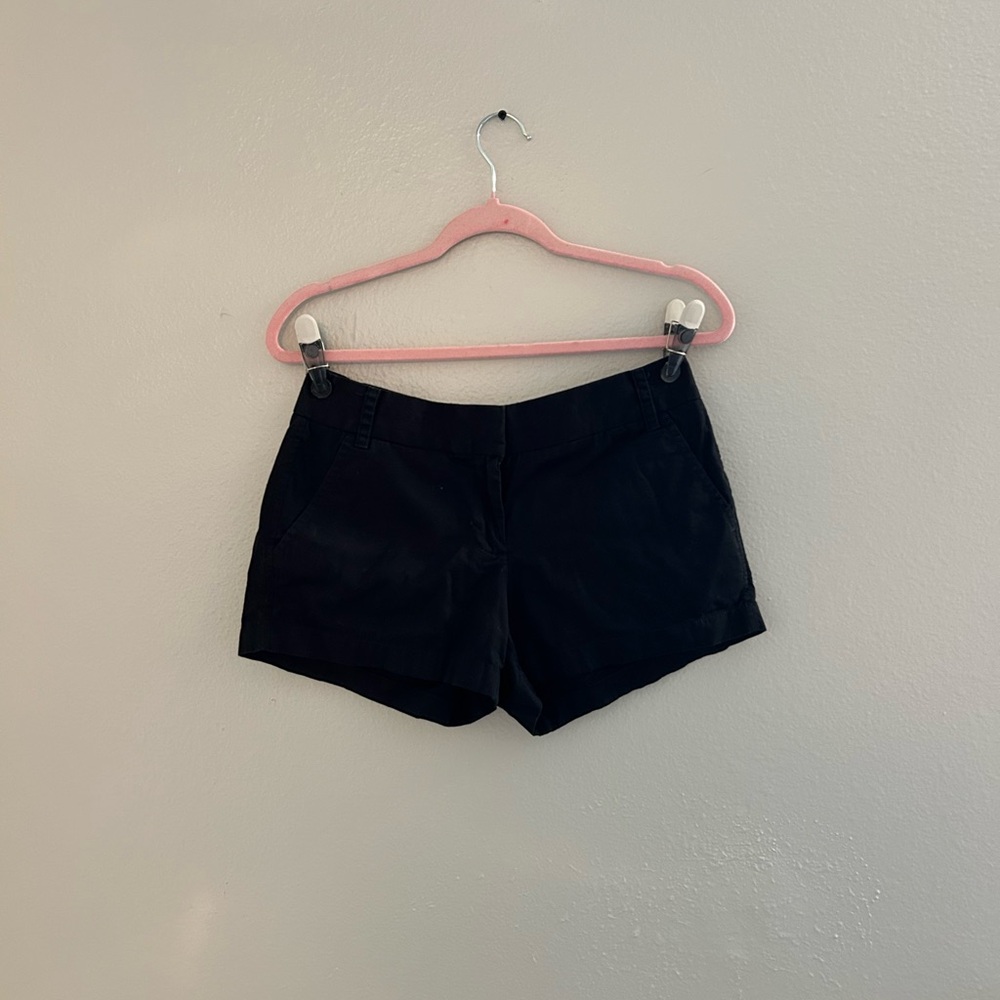 J. Crew Black Chino Shorts